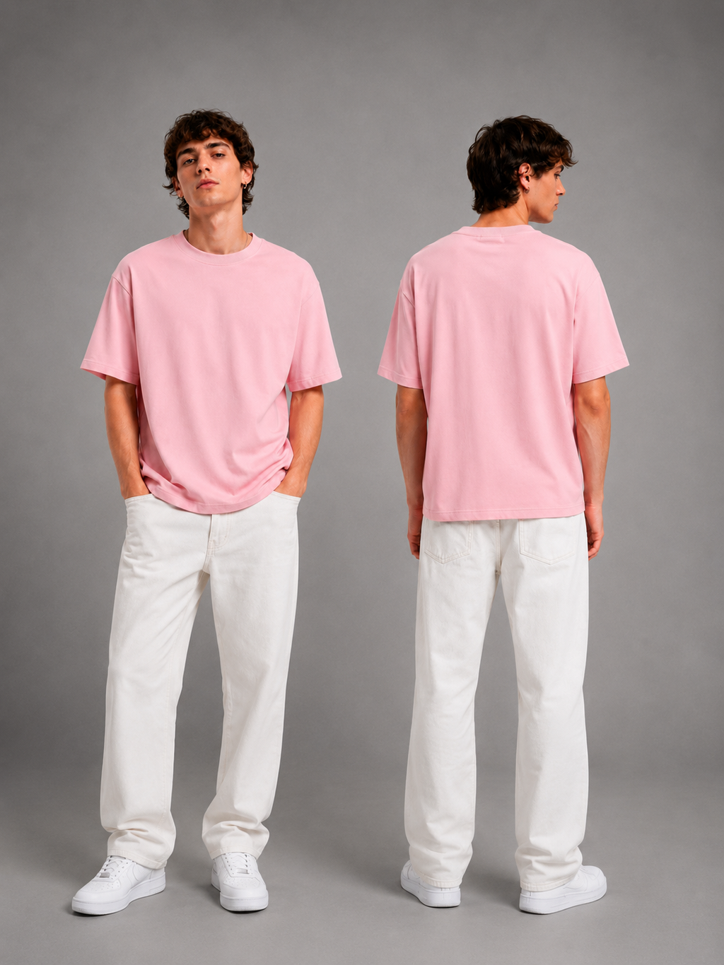 ZEUS Oversized Tee – Baby Pink