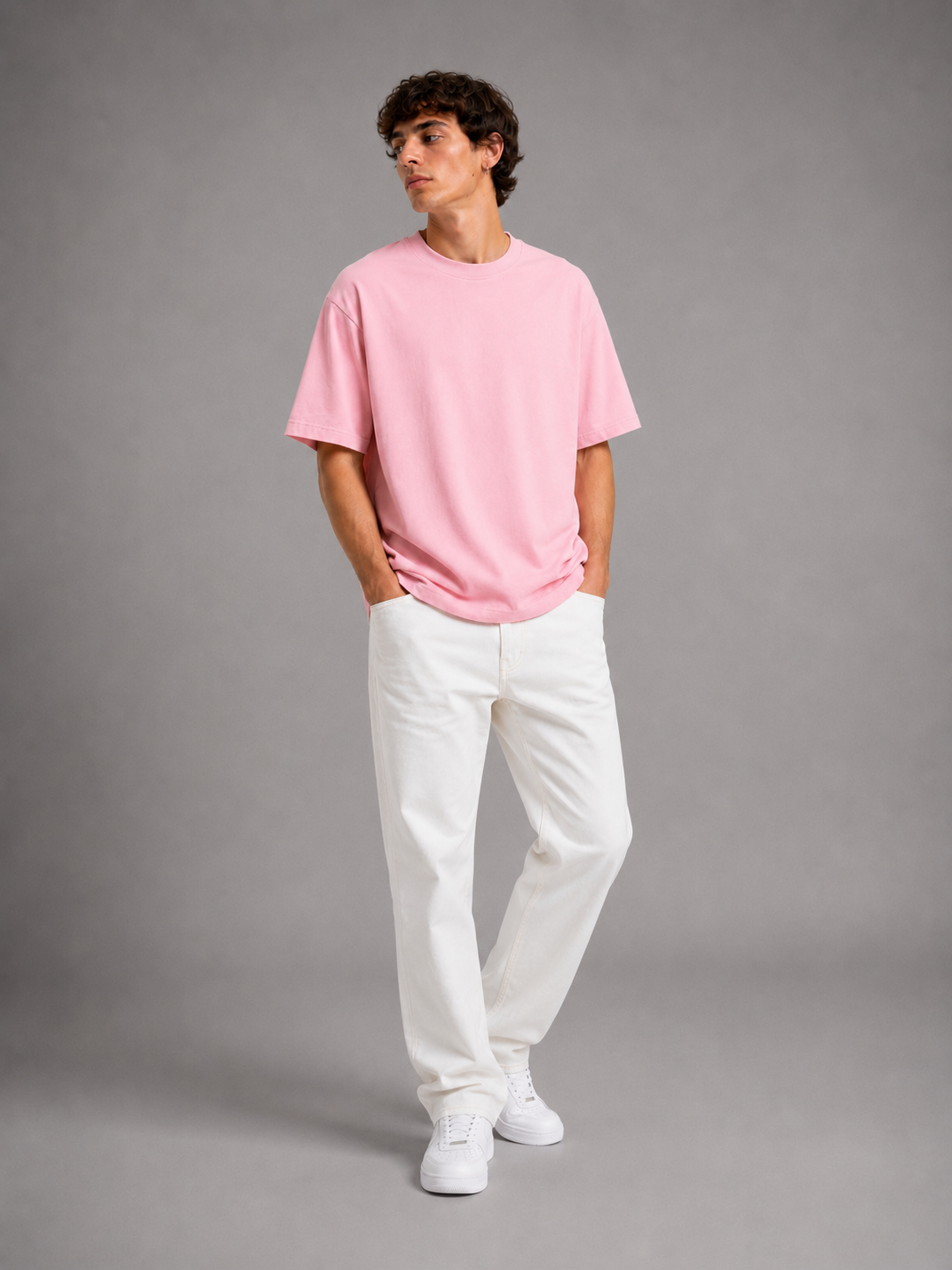 ZEUS Oversized Tee – Baby Pink