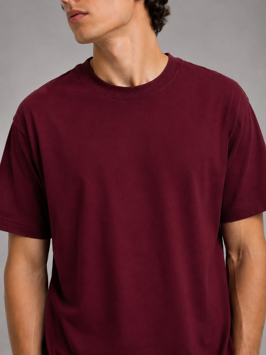 ZEUS Oversized Tee – Burgundy