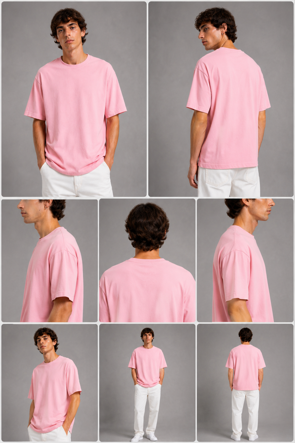 ZEUS Oversized Tee – Baby Pink