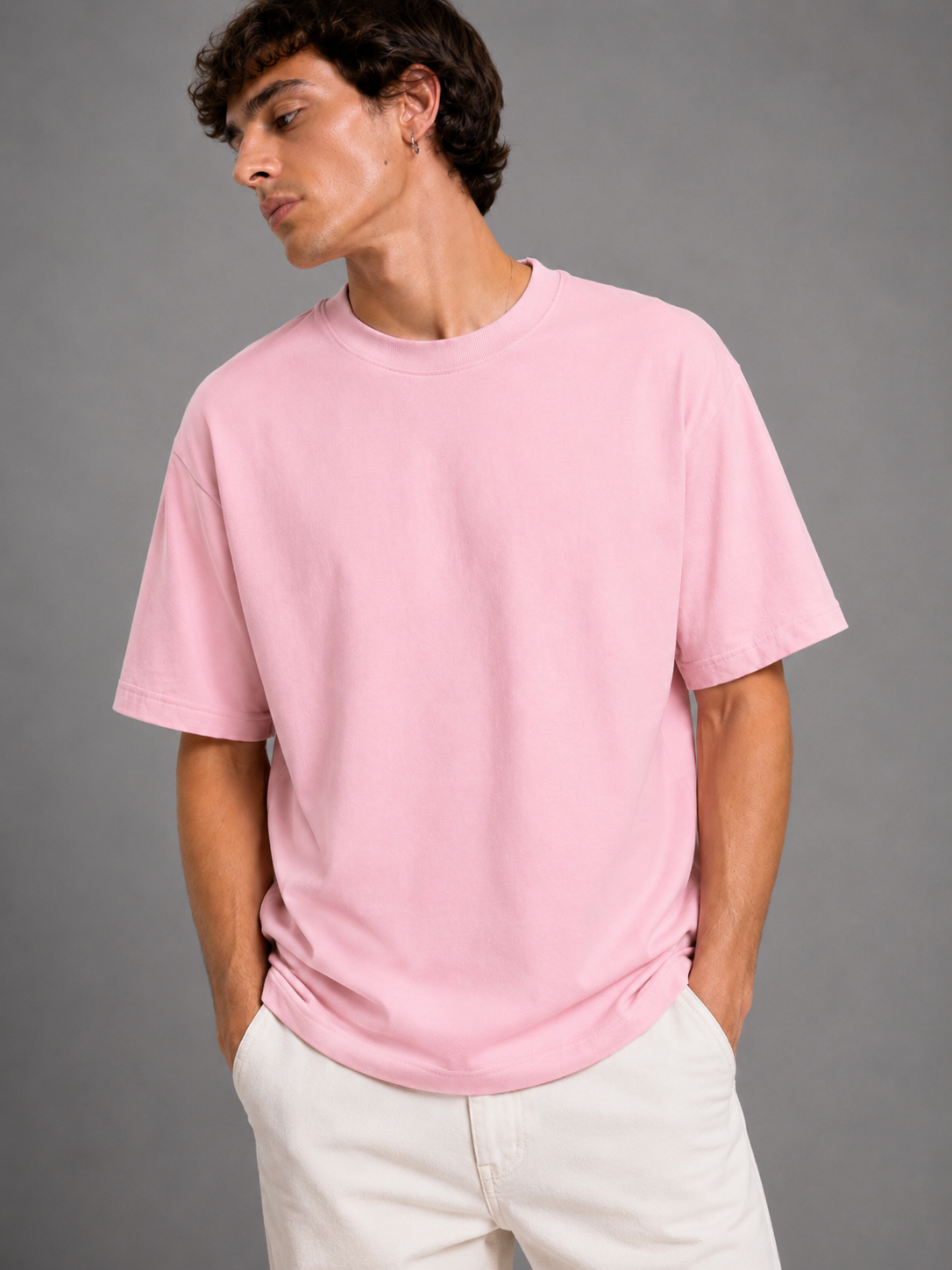 ZEUS Oversized Tee – Baby Pink